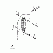 Схема вузла: Задня підвіска Yamaha TDM850