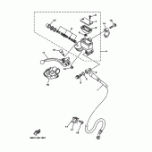 Схема узла: Передний тормозной цилиндр Yamaha WR250 WR250F