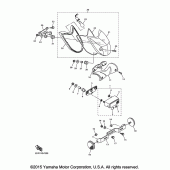 Схема вузла: Задній ліхтар (Стоп-сигнал) Yamaha XVS950 V-Star