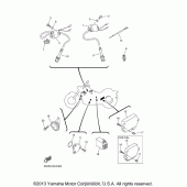 Схема вузла: Електроустаткування (2) Yamaha XVS650 V-Star Silverado