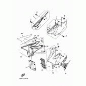 Схема вузла: Бічна кришка Yamaha YZ250 YZ250X