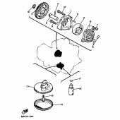 Схема узла: Масляный насос Yamaha XJ400 Diversion (S-TYPE)