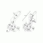 Схема вузла: Вихлопна система Yamaha XJR400