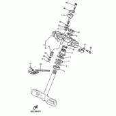 Схема узла: Рулевой механизм Yamaha TT600