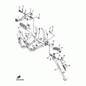 Схема узла: Подножки и Подставка Yamaha WR450F