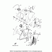 Схема вузла: Паливний бак Yamaha TTR230 TT-R230