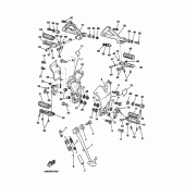 Схема узла: Подножки и Подставка Yamaha BT1100 Bulldog