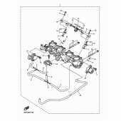 Схема вузла: Впускна система 2 Yamaha YZF-R1 R1M