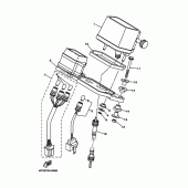Схема вузла: Панель приладів Yamaha TT250R TT-R
