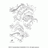 Схема узла: Крыло Yamaha XV1900 Roadliner S