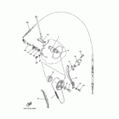 Схема узла: Распредвал и Цепь ГРМ Yamaha TW225