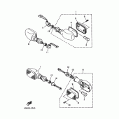Схема вузла: Поворотники 1 (4DN1,2,3) Yamaha SRV250