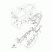 Схема узла: Сиденье Yamaha YBR125