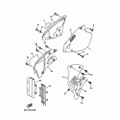 Схема узла: Боковая крышка Yamaha YZ250 YZ250