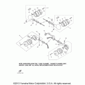 Схема узла: Поворотники Yamaha XV1100 Virago
