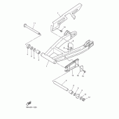 Схема узла: Bras arriere. suspension Yamaha XJR1300