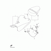 Схема вузла: Сидіння Yamaha YZF-R1 R1