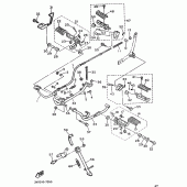 Схема узла: Подножки и Подставка Yamaha XV535 Virago