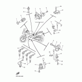 Схема вузла: Електроустаткування 1 Yamaha FZ1 FZ1 FAZER (S-TYPE)