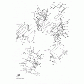 Схема вузла: Бічна кришка 2 Yamaha VMX17 V-MAX