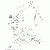 Схема узла: Подножки и Подставка Yamaha YZ250 YZ250