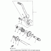 Схема узла: Привод стартера Yamaha WR250 WR250Z