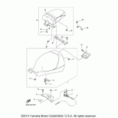Схема вузла: Сидіння Yamaha XVS1300 V-Star
