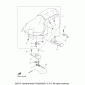 Схема вузла: Сидіння Yamaha XVS1300 Stryker