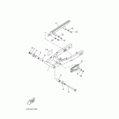 Схема вузла: Задній важіль та підвіска Yamaha WR125 WR125R