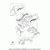 Схема узла: Крыло Yamaha XV1900 Raider