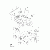Схема узла: Топливный бак Yamaha WR450F