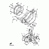 Схема узла: Крышки картера 1 Yamaha WR450F