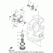 Схема узла: Масляный насос Yamaha XV250 Route 66