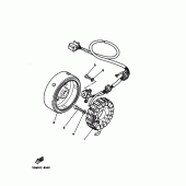 Схема вузла: Генератор Yamaha XVS250 Drag Star