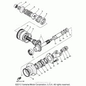 Схема узла: Промежуточная передача Yamaha XV1100 Virago