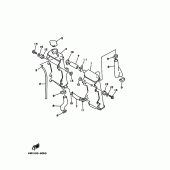 Схема узла: Радиатор и Патрубок системы охлаждения Yamaha WR250 WR250Z