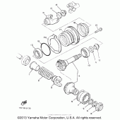 Схема узла: Промежуточная передача Yamaha XVZ1300 Venture Royale