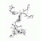 Схема узла: Задний тормозной цилиндр Yamaha XV1900 Star Venture