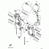 Схема узла: Радиатор и Патрубок системы охлаждения Yamaha YZ250 YZ250