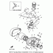 Схема узла: Впускная система Yamaha XV250 Virago