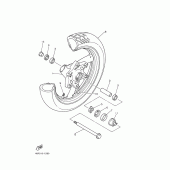 Схема узла: Переднее колесо Yamaha XJ600 Diversion (S-TYPE)