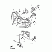 Схема вузла: Фара Yamaha YZF-R6/YZF600 R6 RaceBase