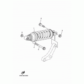 Схема вузла: Задня підвіска Yamaha MT07/MTT690 MT-07