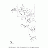 Схема вузла: Задній ліхтар (Стоп-сигнал) Yamaha XVS950 V-Star Tourer