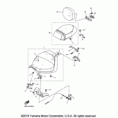 Схема вузла: Сиденье Yamaha XVS950 V-Star Tourer