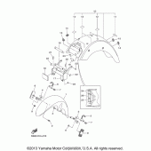 Схема узла: Крыло Yamaha XVS1300 V-Star Tourer