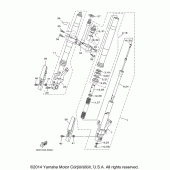 Схема узла: Вилка передней оси Yamaha XV1700 Road Star Midnight Warrior