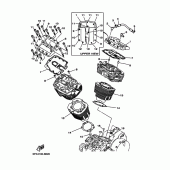 Схема вузла: Циліндр Yamaha XV1700 Road Star Warrior