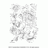 Схема вузла: Боковая крышка Yamaha XV1900 Raider S with Flames