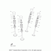 Схема узла: Клапан Yamaha YZ450F YZ450FX
